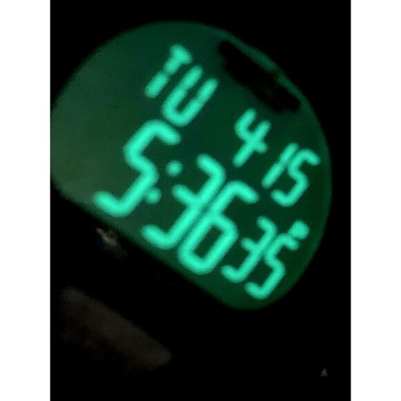 Timex Women's Watch Ironman Quartz Digital Indiglo Black Rubber Band Sport 38mm - Picture 7 of 14